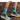 JAIS GOAT five-toed high running socks "Iceberg" in white with blue accents, designed for comfort and performance during running.