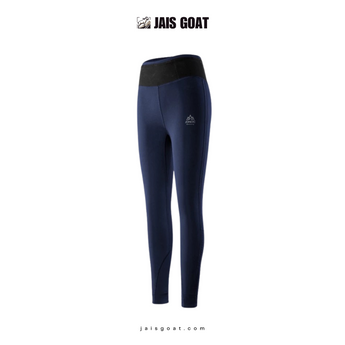 Women’s long sports pants by AONIJIE in black and white, featuring a sleek, modern minimalist design for activewear.