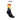 A pair of Aonijie five-toe running socks in white and black, designed for comfort and performance, with mountain-themed patterns.