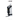 AONIJIE 420ml handheld water bottle with wrist bag set — full product view, black